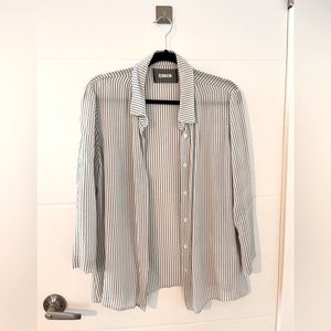 Reformation Striped Button-Down